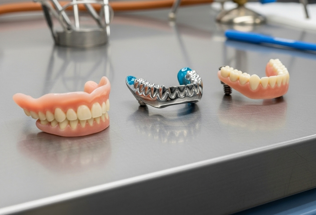 three types of denture